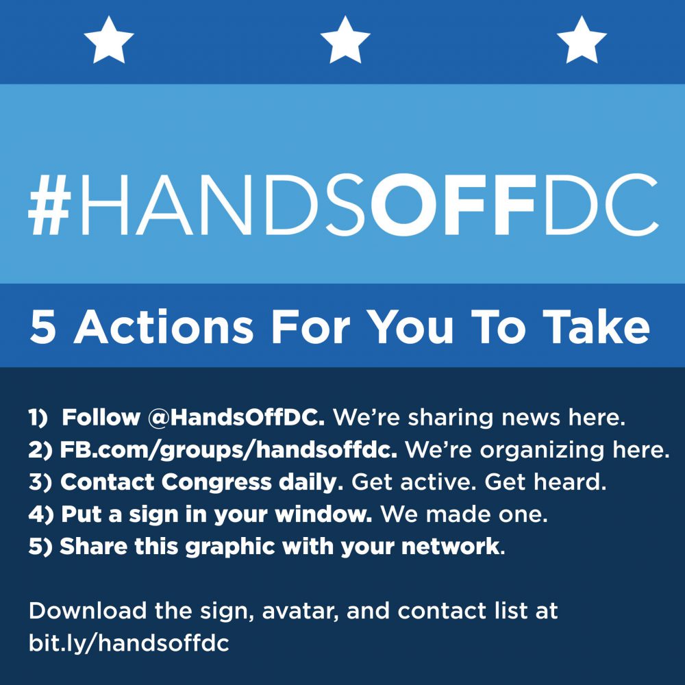 Hands Off DC 5 Actions